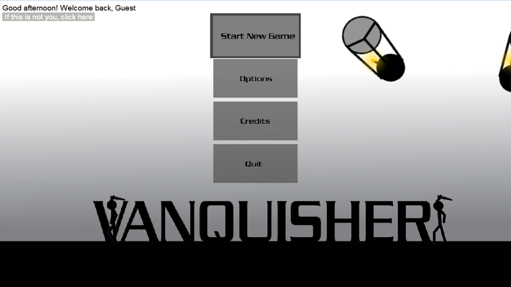 Vanquisher Title Screen